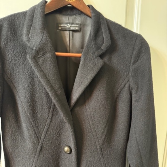 Peruvian Connection Black Alpaca Maxi Winter Dress Coat Size 2 - Picture 9 of 9